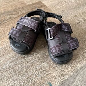 Kappa Kids Black and Gray Sandals
